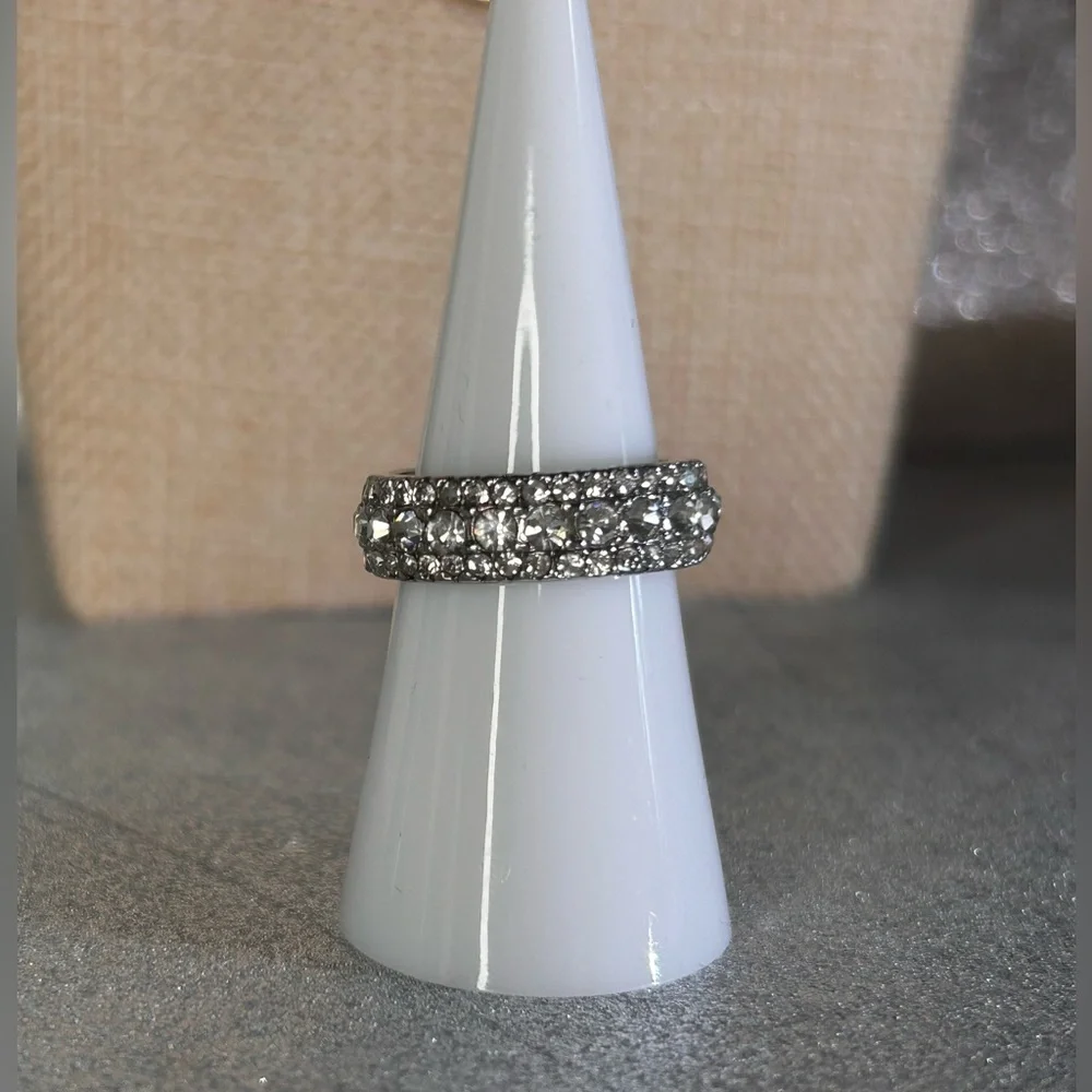 Cubic Zirconia Eternity Band Ring Size 8 New
